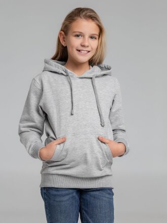 Толстовка с капюшоном детская Kirenga Kids, серый меланж Толстовка с капюшоном детская Kirenga Kids, серый меланж