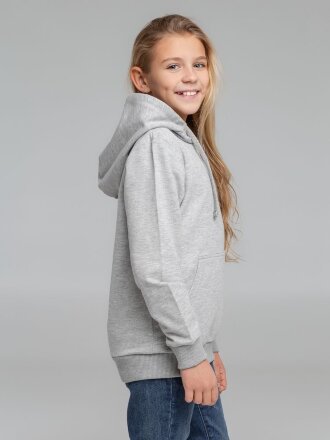 Толстовка с капюшоном детская Kirenga Kids, серый меланж Толстовка с капюшоном детская Kirenga Kids, серый меланж