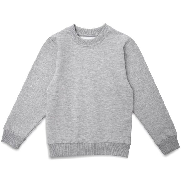 Свитшот детский Toima Kids, серый меланж с нанесением логотипа