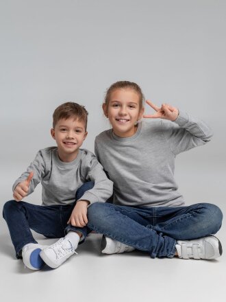 Свитшот детский Toima Kids, серый меланж Свитшот детский Toima Kids, серый меланж
