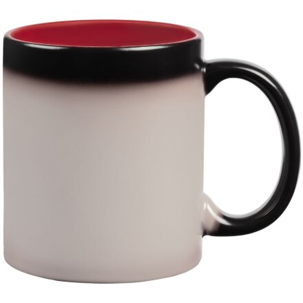 Кружка-хамелеон On Display, матовая, черная с красным Кружка-хамелеон On Display, матовая, черная с красным