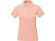 Calgary женская футболка-поло с коротким рукавом, pale blush pink с нанесением логотипа