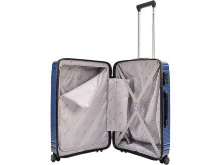 Чемодан 4-х колесный, Magellan, TRINIDAD, 70л, синий металлик