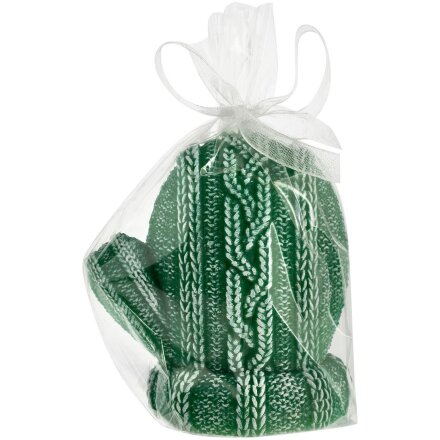 Свеча Kniteam, варежка, зеленая Свеча Kniteam, варежка, зеленая