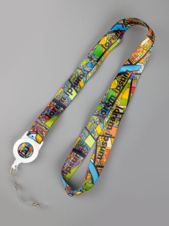 Лента для бейджа с ретрактором TapePrint на заказ Лента для бейджа с ретрактором TapePrint на заказ