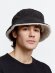 Панама Bucket двусторонняя утепленная, темно-серая с бежевым с нанесением логотипа