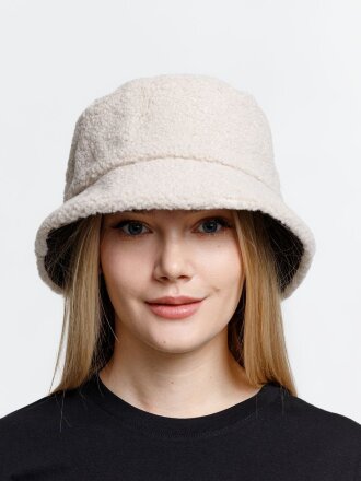 Панама Bucket двусторонняя утепленная, темно-серая с бежевым Панама Bucket двусторонняя утепленная, темно-серая с бежевым