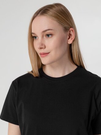 Футболка унисекс T-Bolka 160, черная Футболка унисекс T-Bolka 160, черная