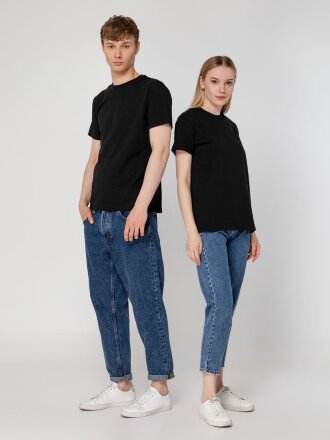 Футболка унисекс T-Bolka 160, черная Футболка унисекс T-Bolka 160, черная