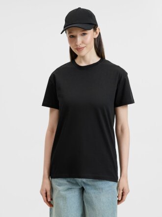 Футболка унисекс T-Bolka 160, черная Футболка унисекс T-Bolka 160, черная