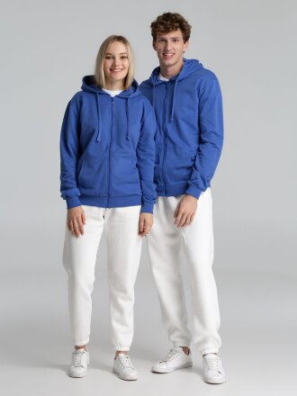 Толстовка на молнии с капюшоном Siverga 2.0, ярко-синяя Толстовка на молнии с капюшоном Siverga 2.0, ярко-синяя