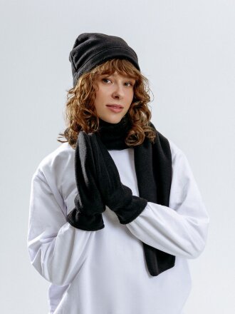 Варежки Fleecy, черные Варежки Fleecy, черные