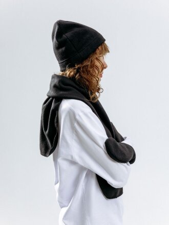 Варежки Fleecy, черные Варежки Fleecy, черные