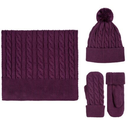 Варежки Heat Trick, баклажановые Варежки Heat Trick, баклажановые