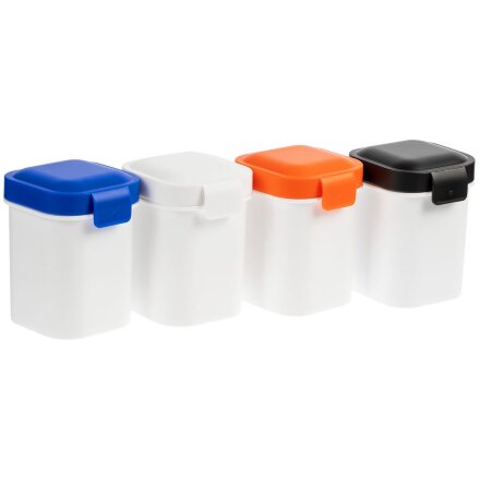 Ланчбокс для снеков Lunch Crunch, белый с оранжевым Ланчбокс для снеков Lunch Crunch, белый с оранжевым