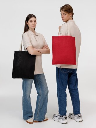 Холщовая сумка на плечо Juhu, красная Холщовая сумка на плечо Juhu, красная