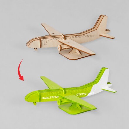 Деревянный 3d пазл Самолет Деревянный 3d пазл Самолет