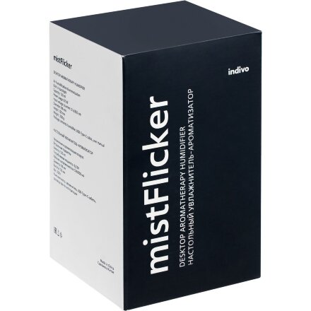 Увлажнитель-ароматизатор с подсветкой mistFlicker, черный Увлажнитель-ароматизатор с подсветкой mistFlicker, черный