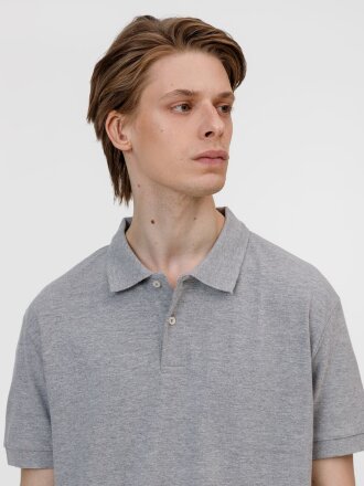 Рубашка поло унисекс Pacific, серый меланж Рубашка поло унисекс Pacific, серый меланж