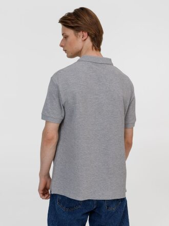 Рубашка поло унисекс Pacific, серый меланж Рубашка поло унисекс Pacific, серый меланж