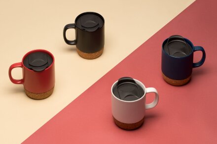 Кружка с пробковой подставкой Corky Walk, красная Кружка с пробковой подставкой Corky Walk, красная