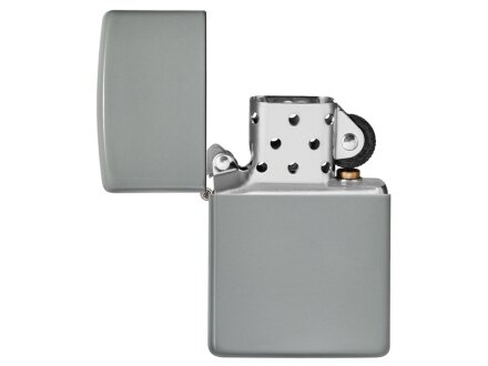 Зажигалка ZIPPO Classic с покрытием Flat Grey, латунь/сталь, серая, глянцевая, 38x13x57 мм Зажигалка ZIPPO Classic с покрытием Flat Grey, латунь/сталь, серая, глянцевая, 38x13x57 мм