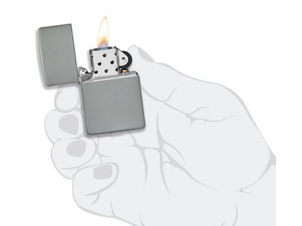 Зажигалка ZIPPO Classic с покрытием Flat Grey, латунь/сталь, серая, глянцевая, 38x13x57 мм Зажигалка ZIPPO Classic с покрытием Flat Grey, латунь/сталь, серая, глянцевая, 38x13x57 мм