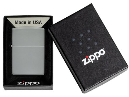 Зажигалка ZIPPO Classic с покрытием Flat Grey, латунь/сталь, серая, глянцевая, 38x13x57 мм Зажигалка ZIPPO Classic с покрытием Flat Grey, латунь/сталь, серая, глянцевая, 38x13x57 мм