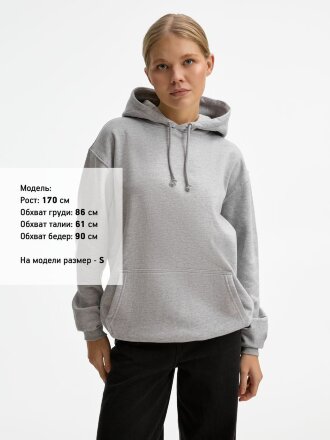 Худи унисекс Condor, серый меланж