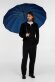 Зонт-трость Hit Golf, темно-синий Зонт-трость Hit Golf, темно-синий