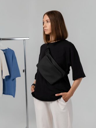 Поясная сумка Traffic, черная Поясная сумка Traffic, черная