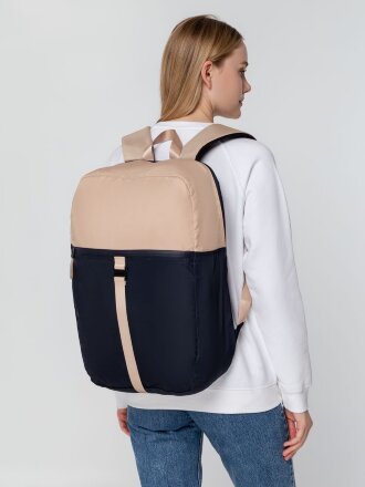 Рюкзак coolStuff, темно-синий с бежевым Рюкзак coolStuff, темно-синий с бежевым