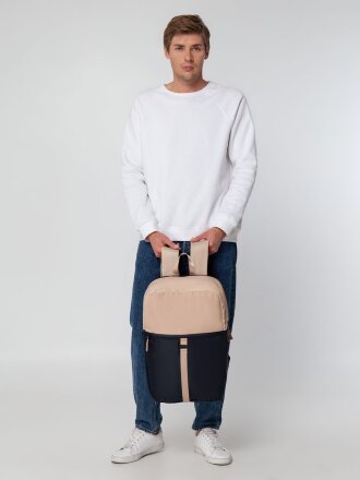 Рюкзак coolStuff, темно-синий с бежевым Рюкзак coolStuff, темно-синий с бежевым