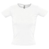 Футболка женская с круглым вырезом Lady 220 белая Футболка женская с круглым вырезом Lady 220 белая