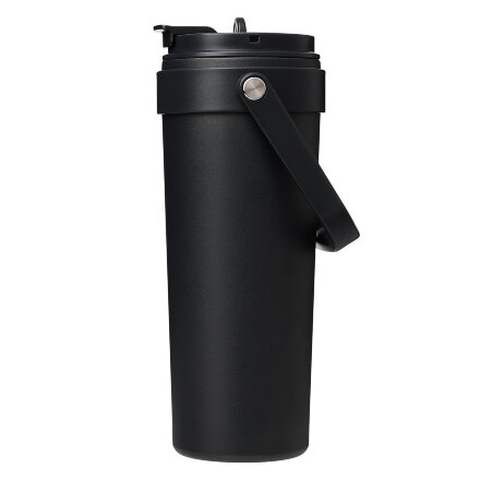 Термокружка вакуумная Solo, черная