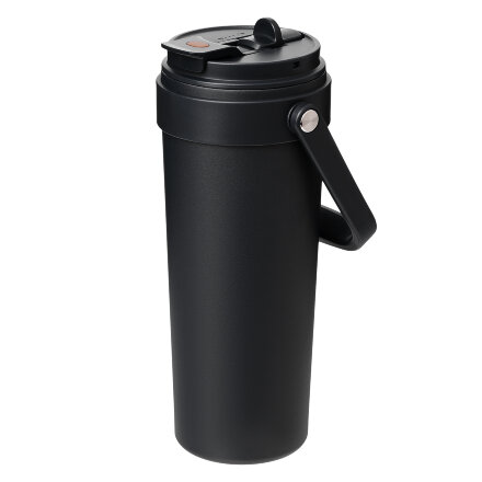 Термокружка вакуумная Solo, черная