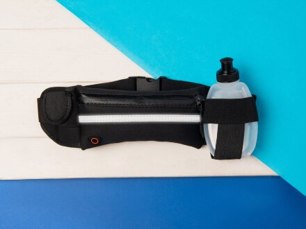 Спортивная сумка для бега с бутылкой 270ml Marathon, черный Спортивная сумка для бега с бутылкой 270ml Marathon, черный