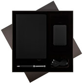 Подарочный набор Spark, черный (ежедневник, ручка, аккумулятор) Подарочный набор Spark, черный (ежедневник, ручка, аккумулятор)