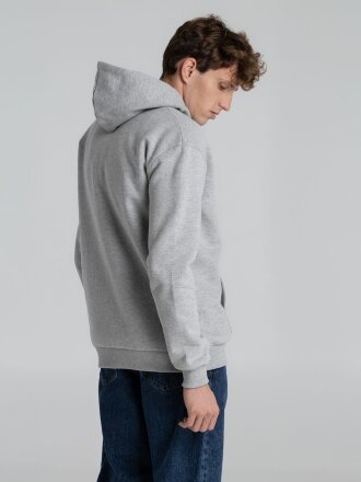 Толстовка на молнии с капюшоном Unit Siverga Heavy, серый меланж Толстовка на молнии с капюшоном Unit Siverga Heavy, серый меланж