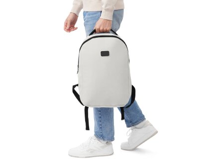 Рюкзак Sofit для ноутбука из экокожи, молочный