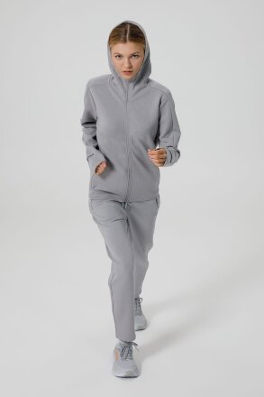 Куртка с капюшоном унисекс Begi, серая Куртка с капюшоном унисекс Begi, серая