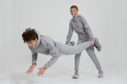 Куртка с капюшоном унисекс Begi, серая Куртка с капюшоном унисекс Begi, серая