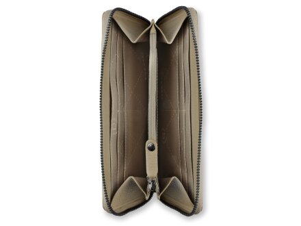 Кошелёк женский BUGATTI Elsa, с защитой RFID, песочного цвета, воловья кожа/полиэстер, 18,7х2х10 см Кошелёк женский BUGATTI Elsa, с защитой RFID, песочного цвета, воловья кожа/полиэстер, 18,7х2х10 см