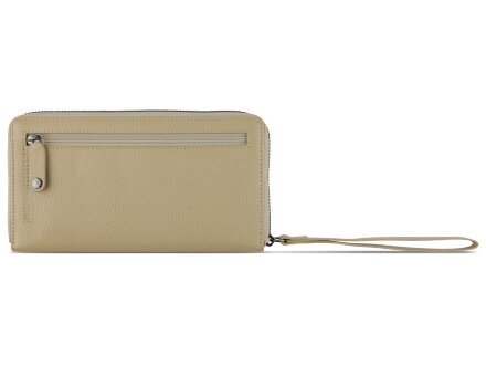 Кошелёк женский BUGATTI Elsa, с защитой RFID, песочного цвета, воловья кожа/полиэстер, 18,7х2х10 см Кошелёк женский BUGATTI Elsa, с защитой RFID, песочного цвета, воловья кожа/полиэстер, 18,7х2х10 см