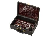 Набор Подарочный с многофункциональным ножом, темно-коричневый/бордовый Набор Подарочный с многофункциональным ножом, темно-коричневый/бордовый