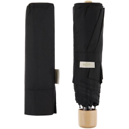 Зонт складной Nature Mini, черный Зонт складной Nature Mini, черный