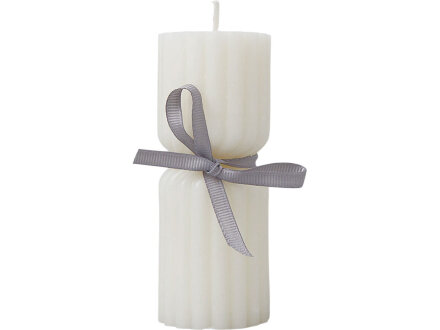Набор свечей с гранями Vela, темно-серый, белый