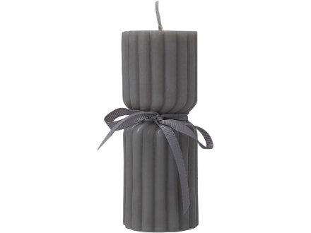 Набор свечей с гранями Vela, темно-серый, белый