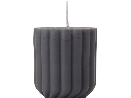 Набор свечей с гранями Vela, темно-серый, белый