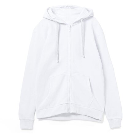 Толстовка на молнии с капюшоном Siverga 2.0, белая Толстовка на молнии с капюшоном Siverga 2.0, белая